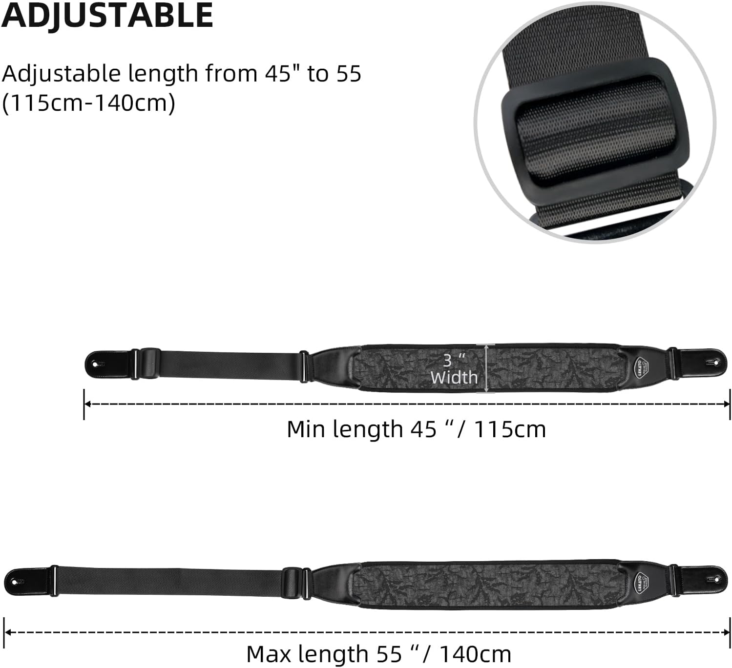 LEKATO Guitar Straps for Electric Guitar Bass
