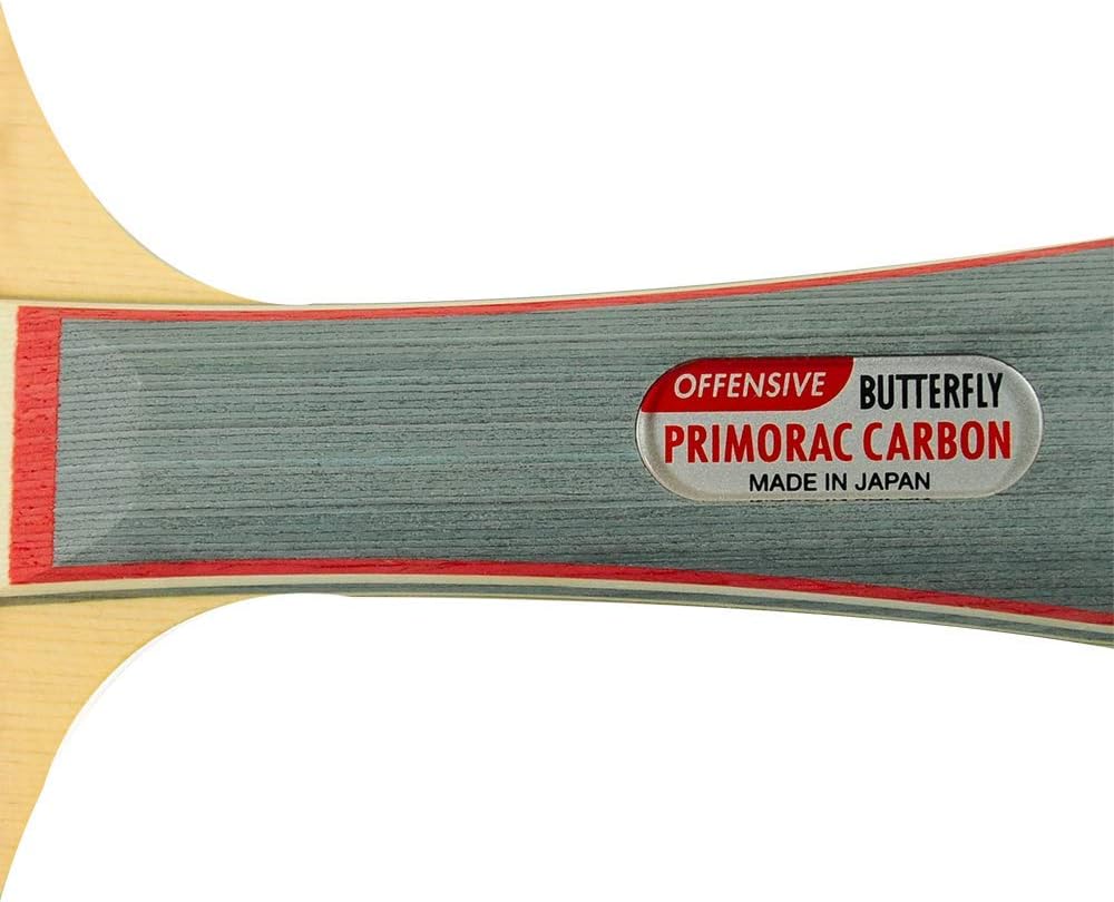 Butterfly Primorac Carbon Pro-Line Table Tennis Racket - One of Our Fastest Blades Fueled by The Raw Power of Carbon Fiber - Recommended for World