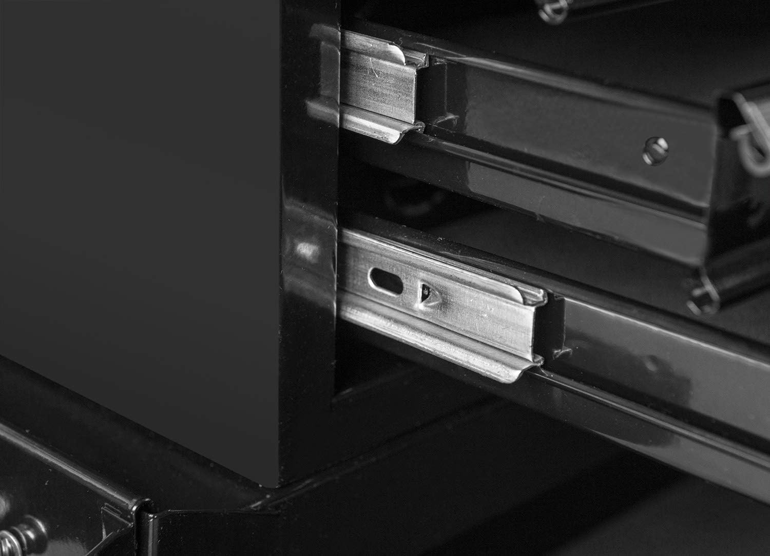 Road DAWG ATBT1204D-BLACK Torin Rolling Garage Workshop Tool Organizer: Detachable 4 Drawer Tool Chest with Large Storage Cabinet and Adjustable Shelf