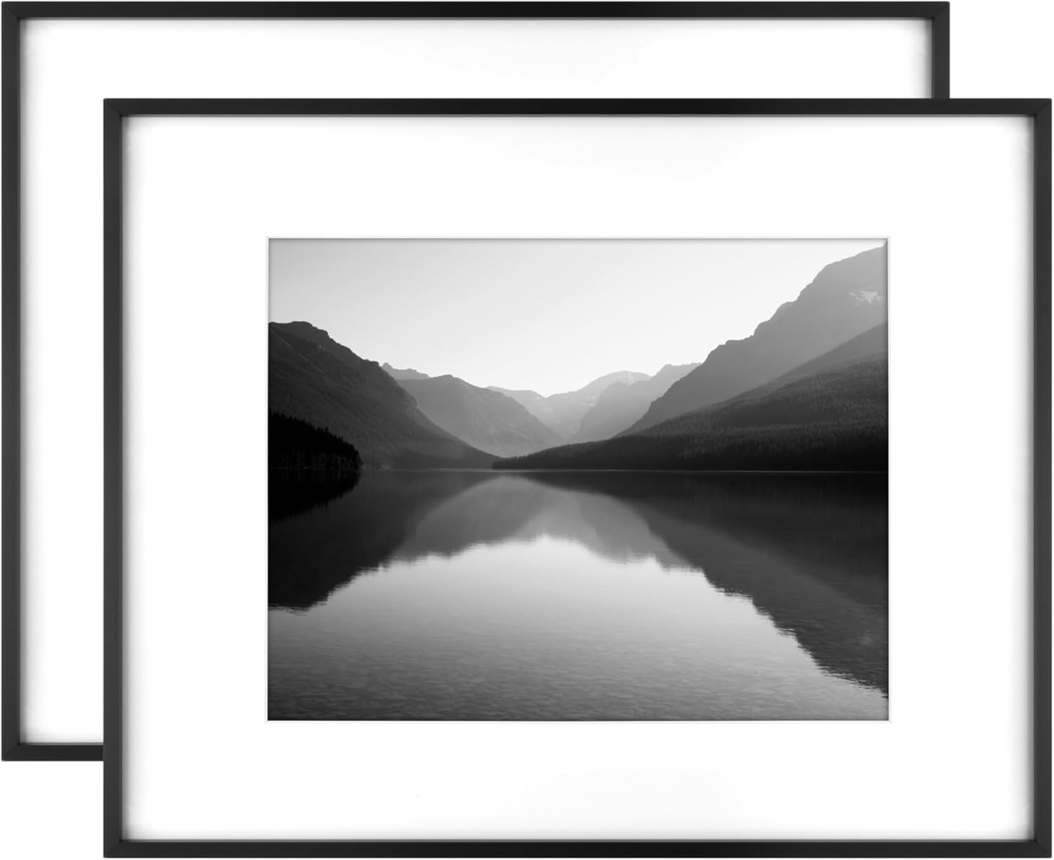 MCS Master & Co. Foundry Metal Picture Frame, 12x12 Matted to 8x8