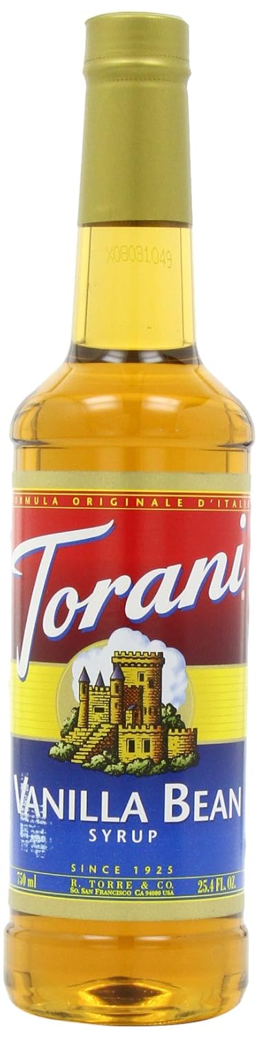 Torani Vanilla Flavored Drink Syrup, 25.4 fl oz, 4 Pack
