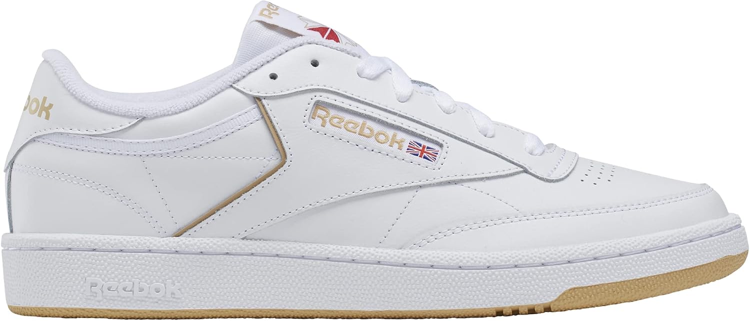 Reebok Club C 85 Mens Tennis Shoes, Casual Fashion White Sneakers for Men