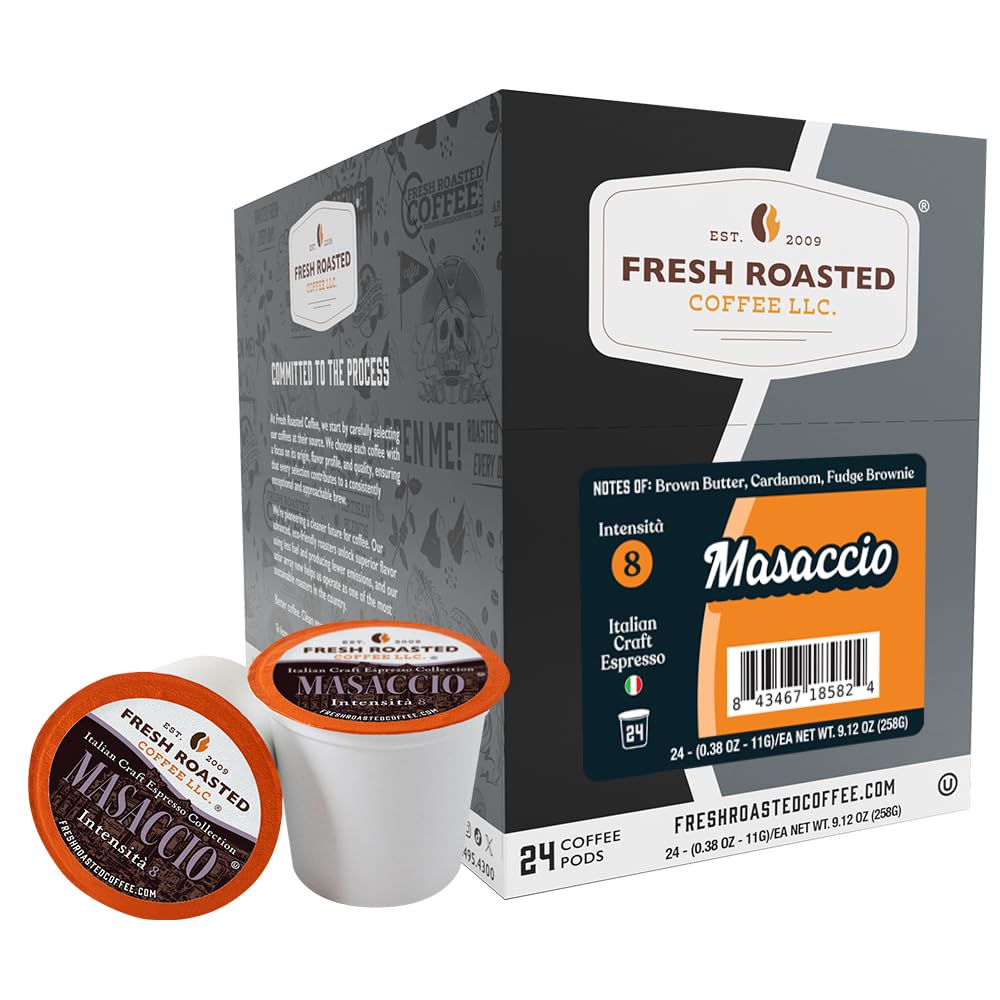 Fresh Roasted Coffee, Organic Colombian K-Cup Pods for Keurig Brewers, Medium Roast, USDA Organic, Kosher, 24 Count (Pack of 3)