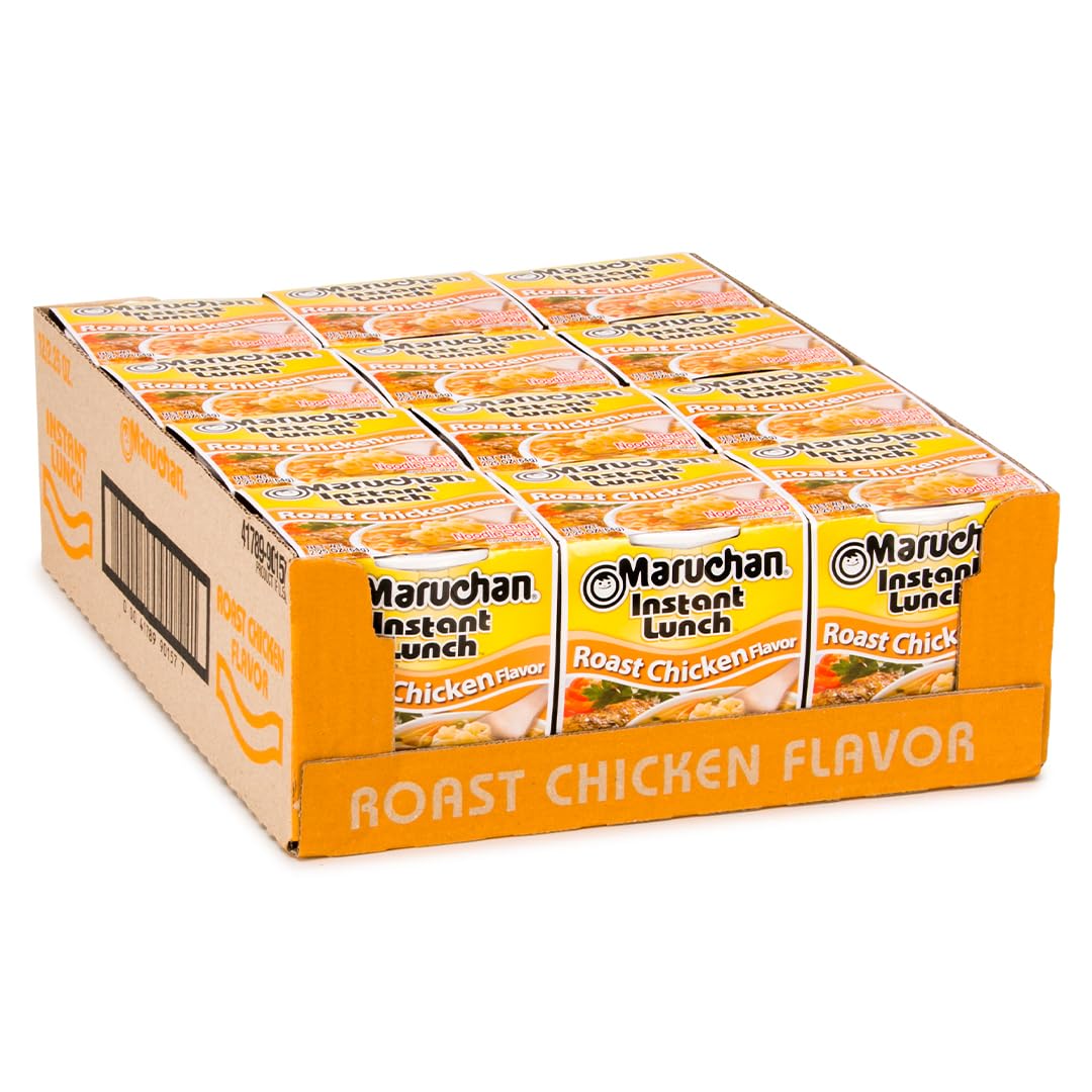 Maruchan Instant Lunch Ramen Noodles, Cheddar Cheese Flavor – Japanese-Style Instant Noodle Soup, Easy Meal Ready in 3 Minutes – 2.25 Oz. (12 Pack)