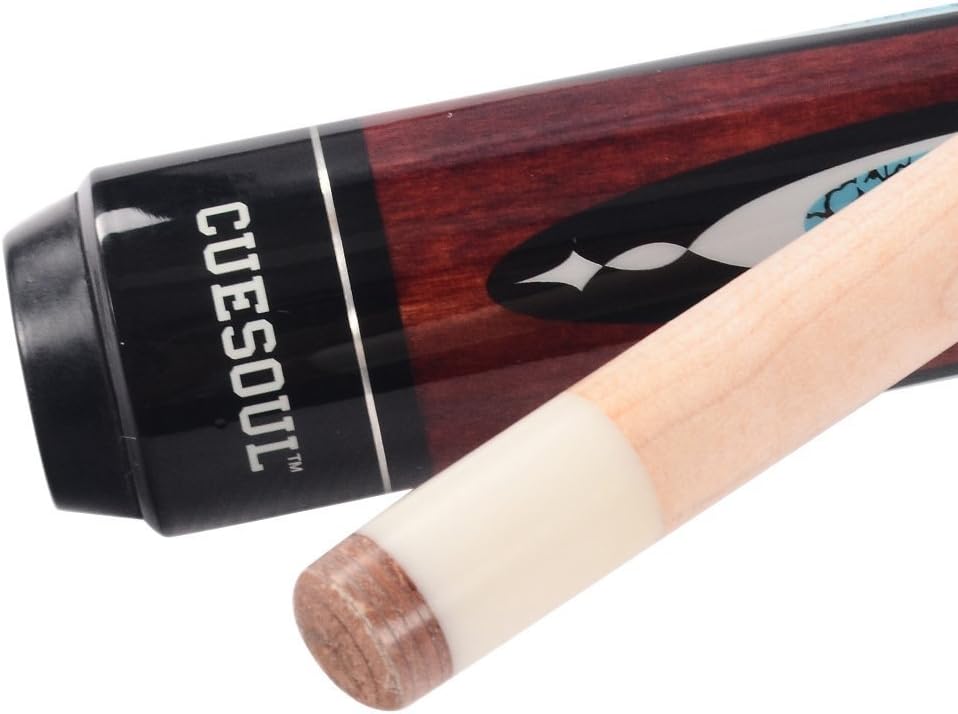 CUESOUL 58 Inch 19oz/20oz Maple Billiard Stick Pool Cue Set 11.5mm/13mm Tip[Weight Adjustable]