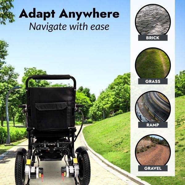 Majestic Electric Wheelchairs for Adults, Lightweight Foldable Electric Wheelchair, Motorized Wheel Chair for Seniors