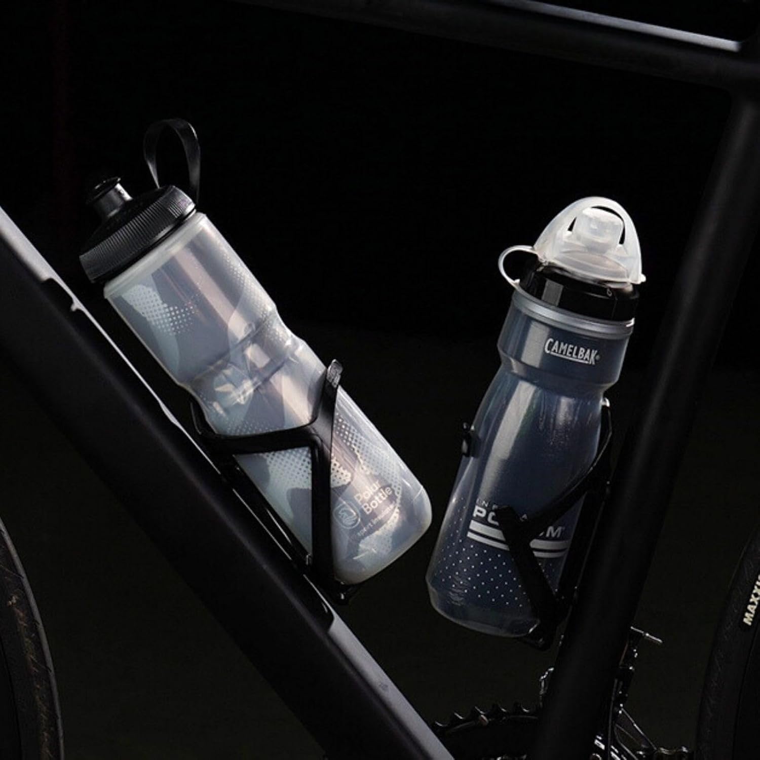 Corki Bike Water Bottle Holder, Bicycle Water Bottle Cage Black 2-Pack