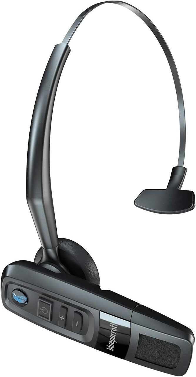 BlueParrott C300-XT MS Noise Cancelling Bluetooth Headset–Hands-Free Wireless Headset Programmed with Access to Microsoft Teams Walkie Talkie