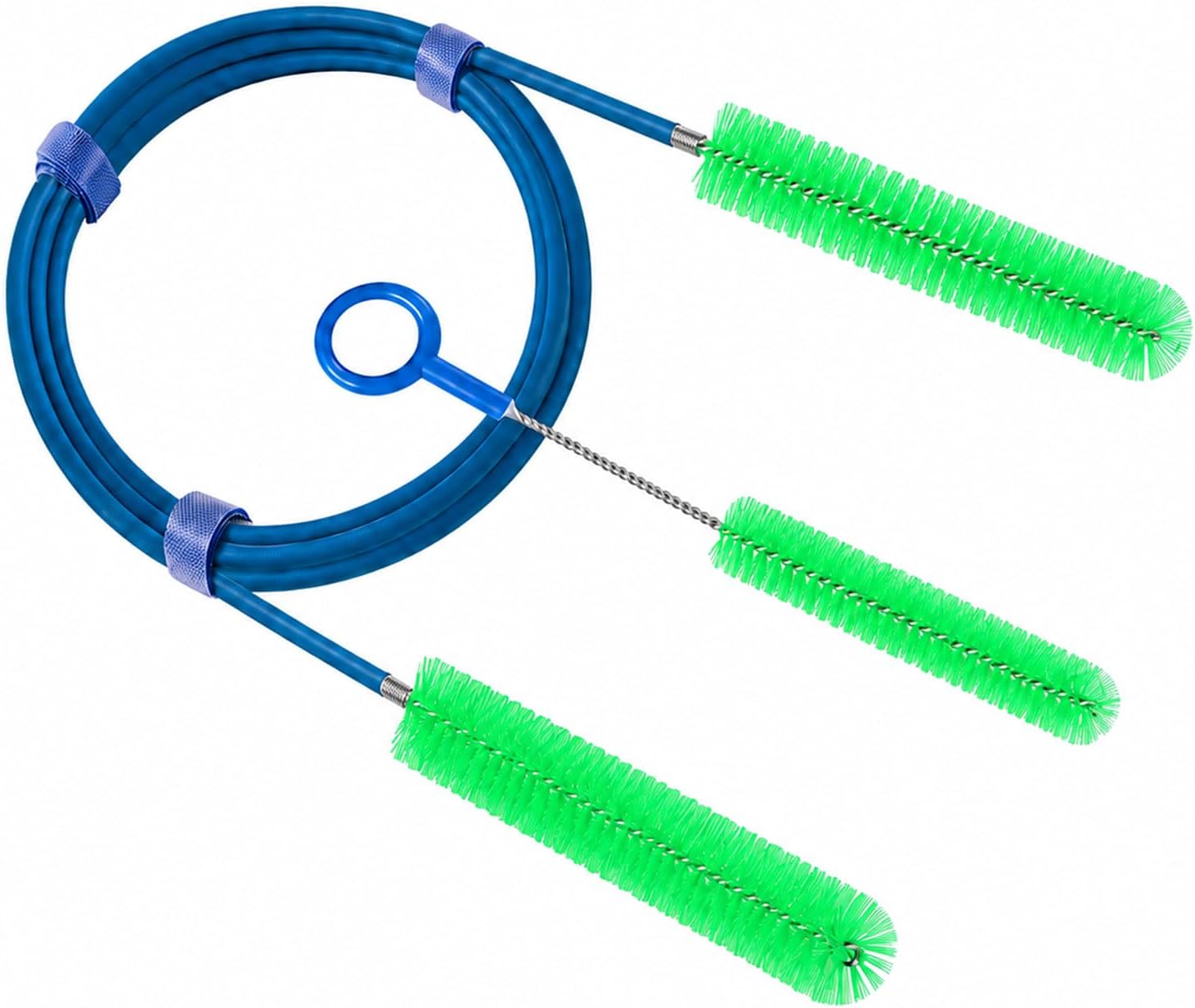 CPAP Cleaning Brush Set, 78.7 in Dual-Ended CPAP Hose Brush for 22 mm & 15 mm Tubing, Tube Cleaning Brush & Hose Cleaner Brush with Detail Brush for Mask