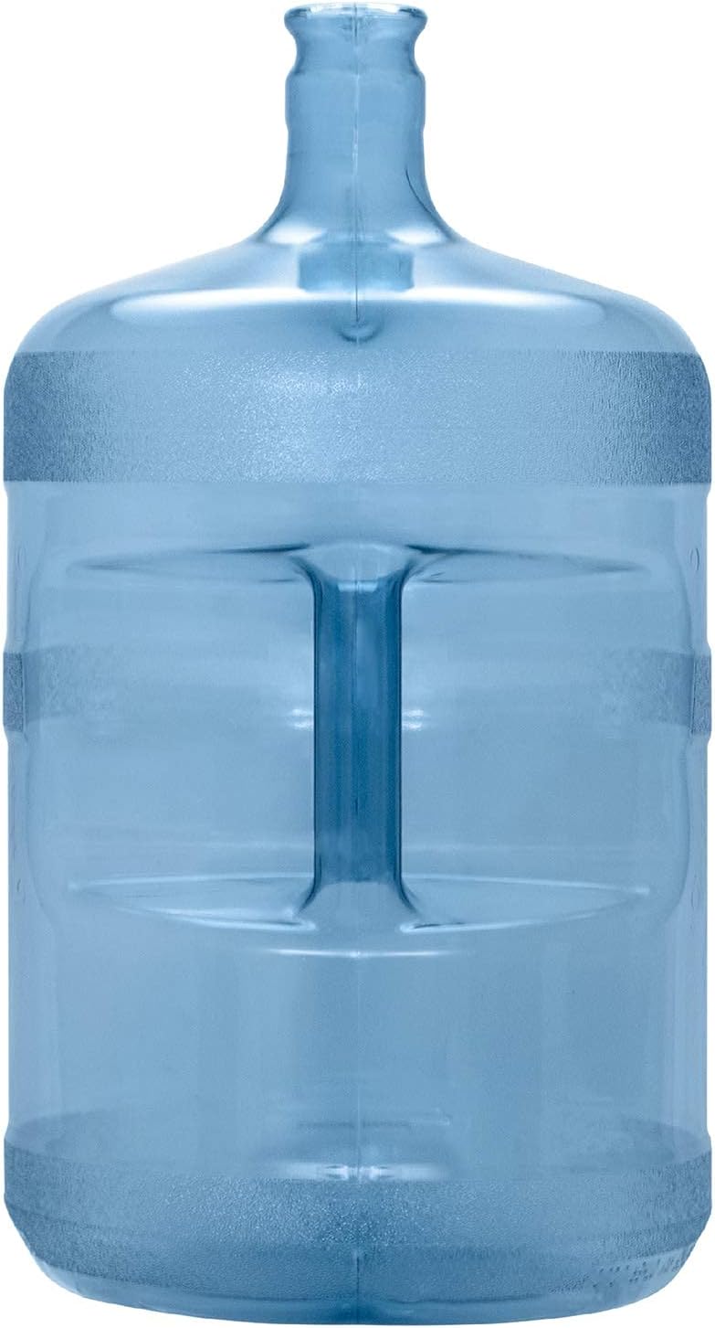 Brio 5 Gallon Plastic Crown Cap Reusable Water Bottle Container