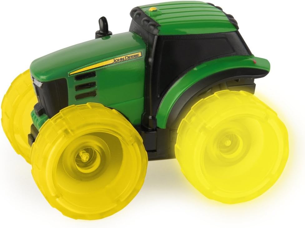 TOMY Monster Treads Lightning Wheels - Includes 1 John Deere Miniature Monster Truck Toy - Gator or Tractor Toy (Vehicle May Vary) - John Deere Toys