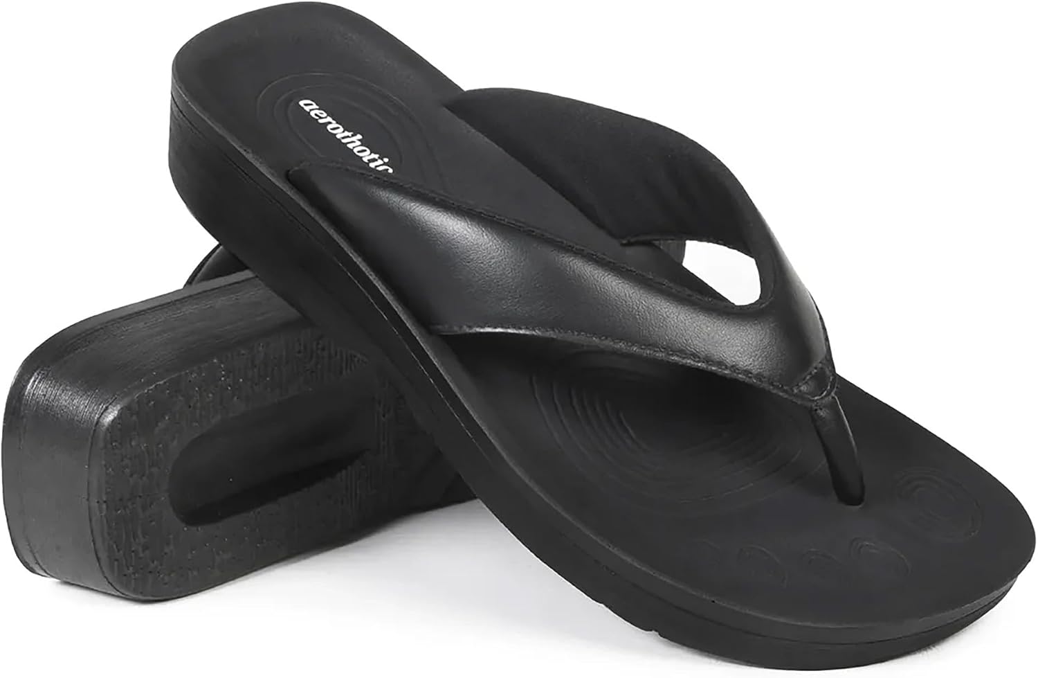 AEROTHOTIC Comfortable Arch Support Flip Flops for Women Orthotic Sandals