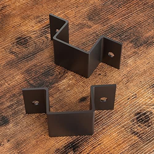 IRONCK Book Shelf Triple Wide Bookshelves 6 Tiers with Back Fence | Large Open Shelves, Etagere Bookcases, Home Office, Easy Assembly, Vintage Brown