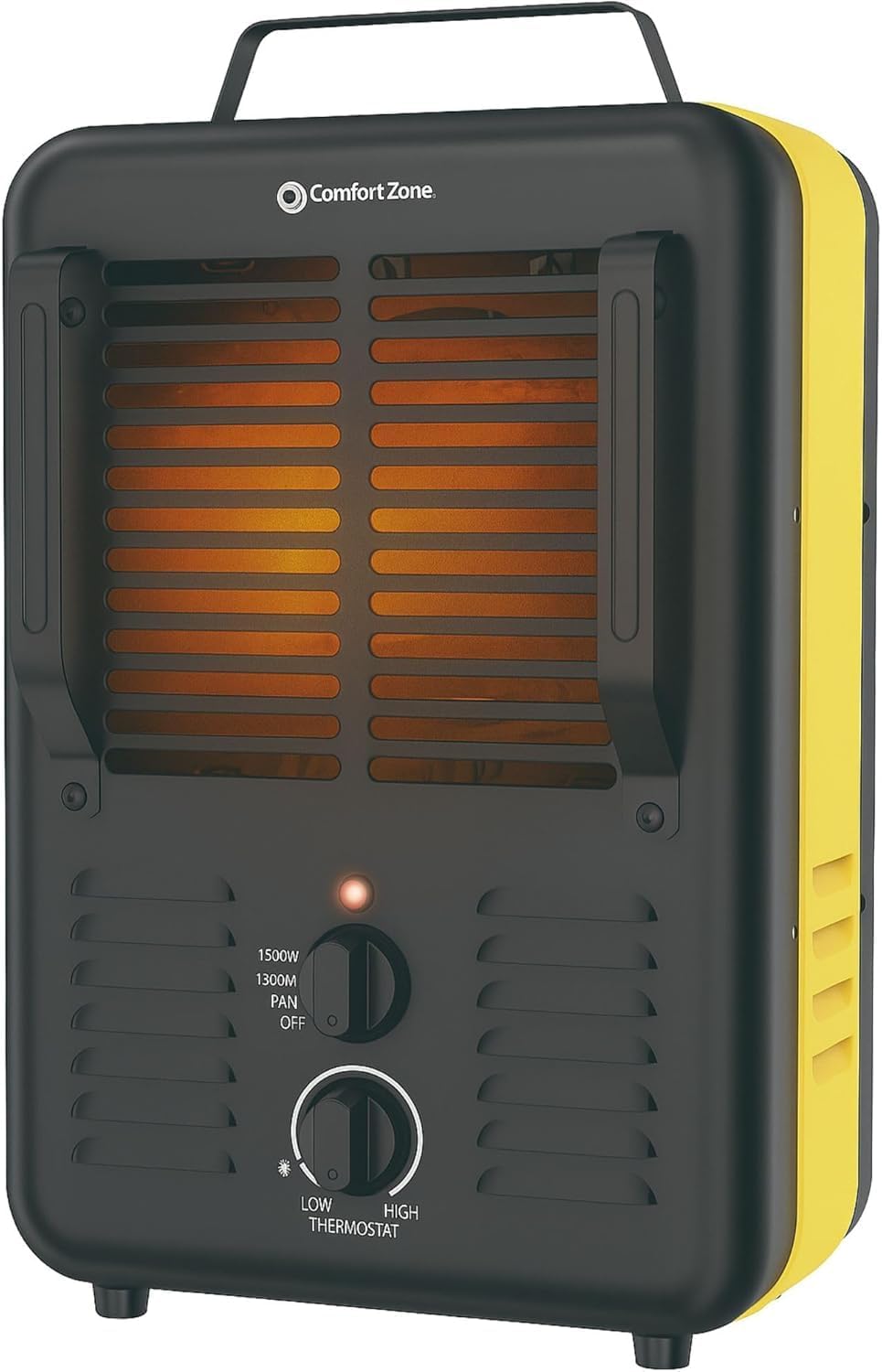 Comfort Zone Electric Portable Milkhouse Style Utility Space Heater with Adjustable Thermostat, Overheat Protection, and Safety Tip-Over Switch, Ideal for Garage or Greenhouse, 1,500W, CZ798