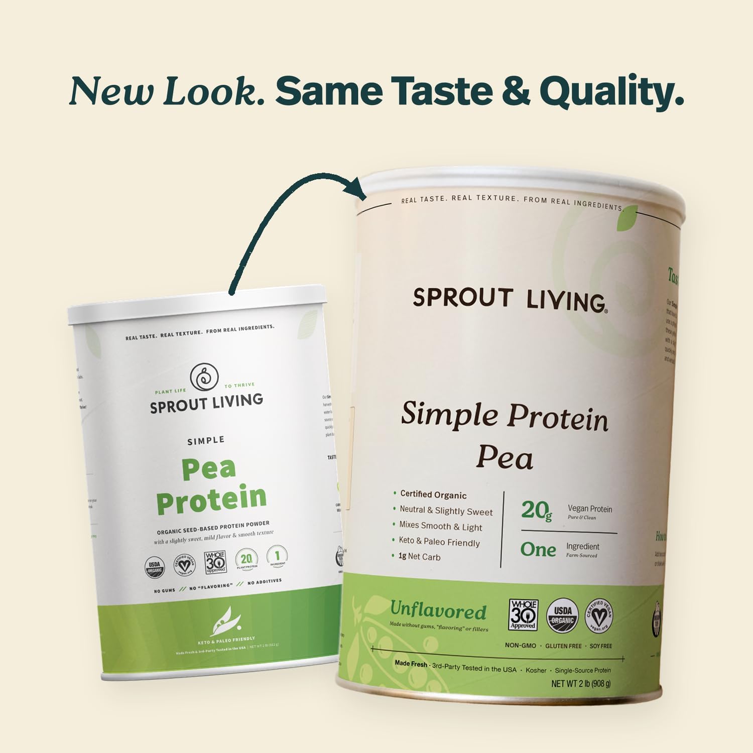 Sprout Living Organic Pumpkin Seed Protein Powder, Unflavored, 20 Grams of Plant Based Protein Powder Without Artificial Sweeteners, Non Dairy, Non-GMO, Vegan, Gluten Free (1 Pound, 14 Servings)