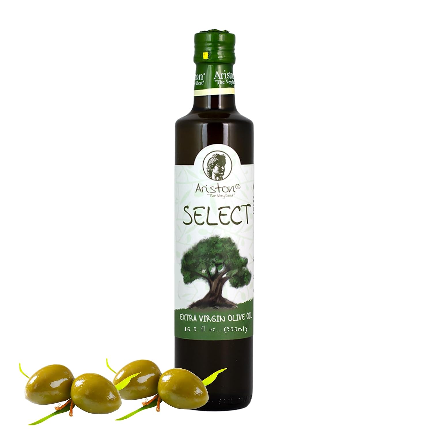 Ariston Organic Greek Olive Oil Extra Virgin, Lemon Infused, 8.45 Fl Oz | Cold Pressed Olive Oil Bottle from Greece for Cooking, Salad Dressing, Marinade & Bruschetta, Everyday Kitchen Use