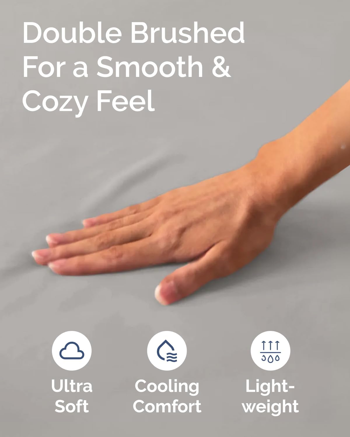 Fitted Hospital Bed Sheet - Hospital Bed Sheets for Home Use - Dark Grey | Ultra-Soft Brushed Microfiber Bedding with 16 Inch Deep Pockets, Extra Long 36 x 84 Fit, Breathable, Cooling and Wrinkle Free