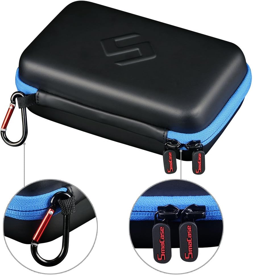 Smatree Carrying Case for Nintendo 3DS XL/2DS XL | Hard Protective Shell Travel Case for Nintendo New 3DS - Super NES Edition-Black/Red