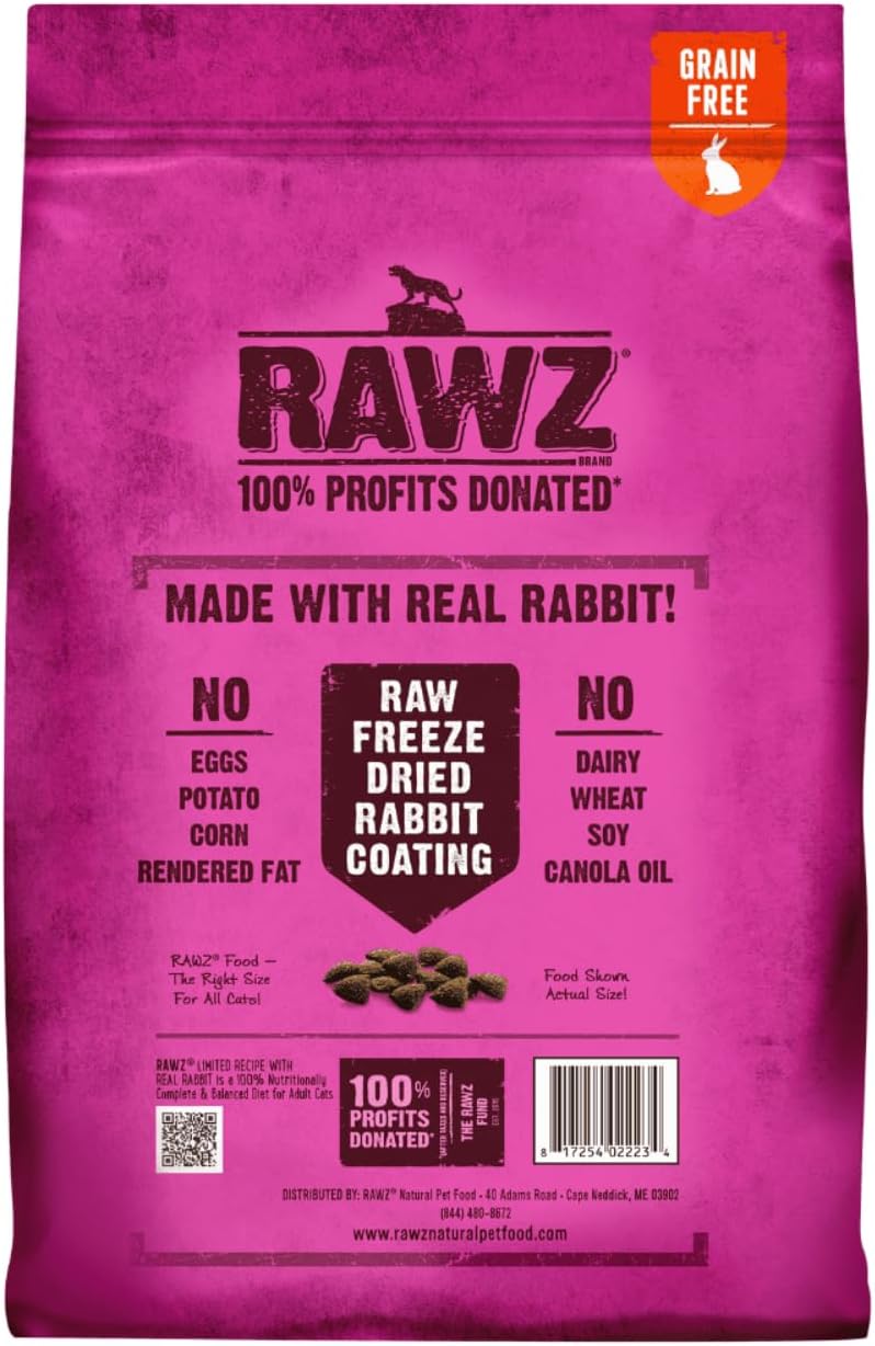Rawz Dehydrated Chicken, Turkey & Chicken Recipe Natural Meal Free Dry Cat Food (3.5 Pound (Pack of 1), Chicken & Turkey)
