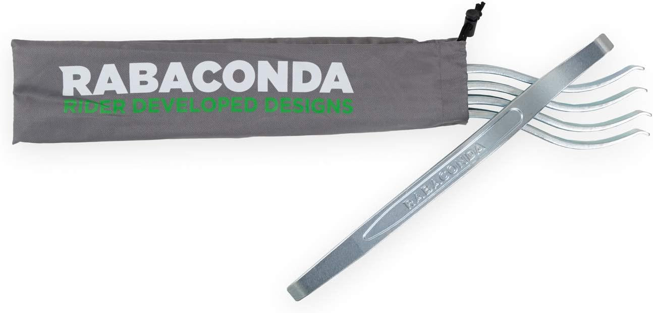 Rabaconda Motorcycle Pro Tire Iron Set - Premium Tire Changing Tools: 5 PCS Tire Spoons Tire Irons