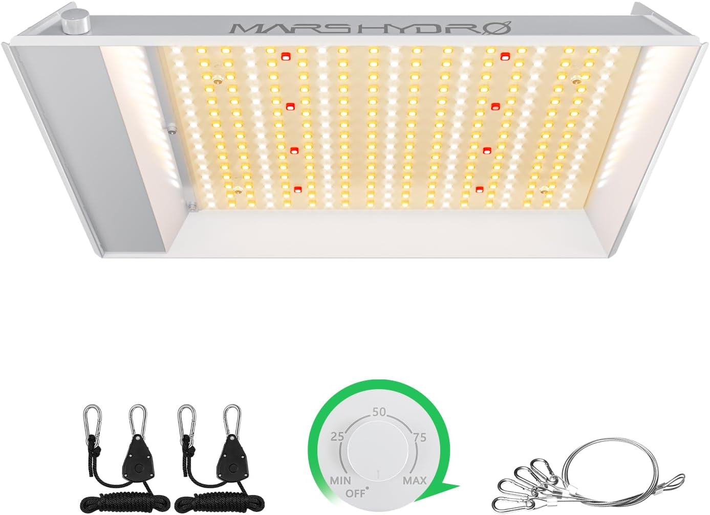 MARS HYDRO 100W TS600 2x2ft Dimmable LED Grow Lights for Indoor Plants