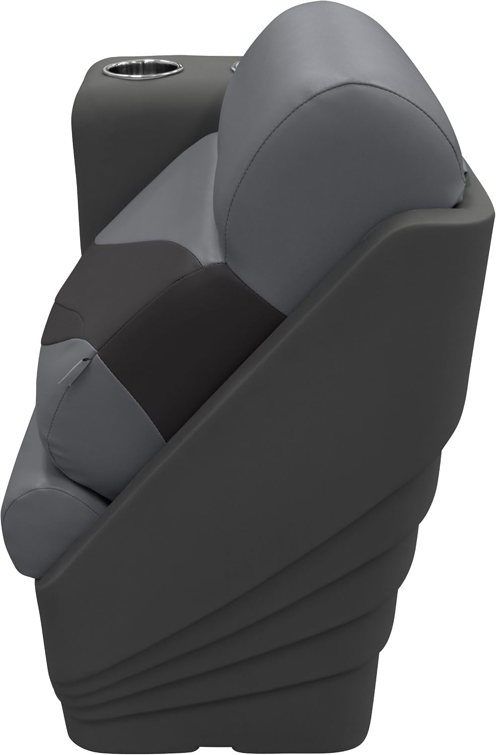 Wise BM13006L-986 Premier Series Pontoon Left Lean Back Recliner, Platinum/Spectra Navy/Cobalt