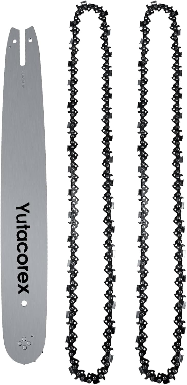 18inch Chainsaw Guide Bar and Chain Combo, Replacement Accessories Fits Stihl MS230, MS 230C, MS241 C-M, MS250, MS250C, MS250 C-BE, MS251, MS251C