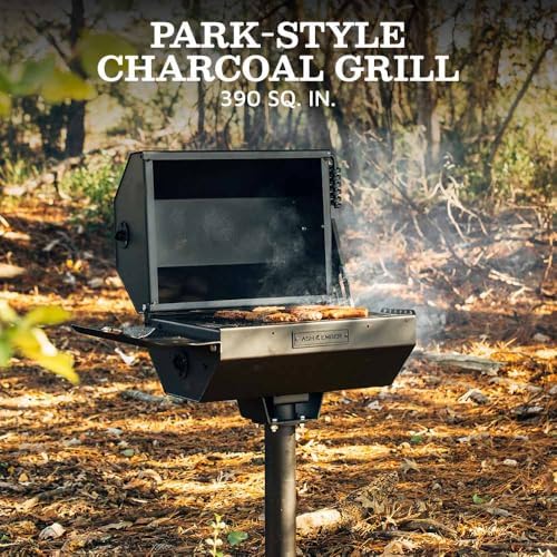 Titan Great Outdoors Ash & Ember Park-Style Charcoal Grill & Smoker
