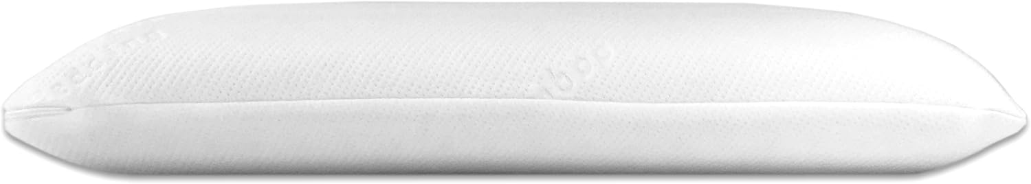 Bluewave Bedding Hyper Slim Gel Memory Foam Pillow for Stomach and Back Sleepers - Thin