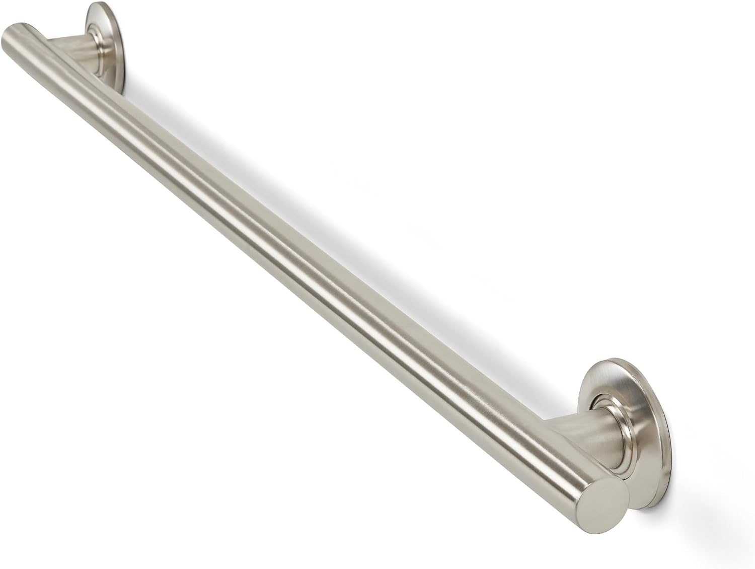 Seachrome 18-inch Coronado Designer Straight Bathroom Shower Grab Bar, Satin Stainless Steel, Brushed Nickel