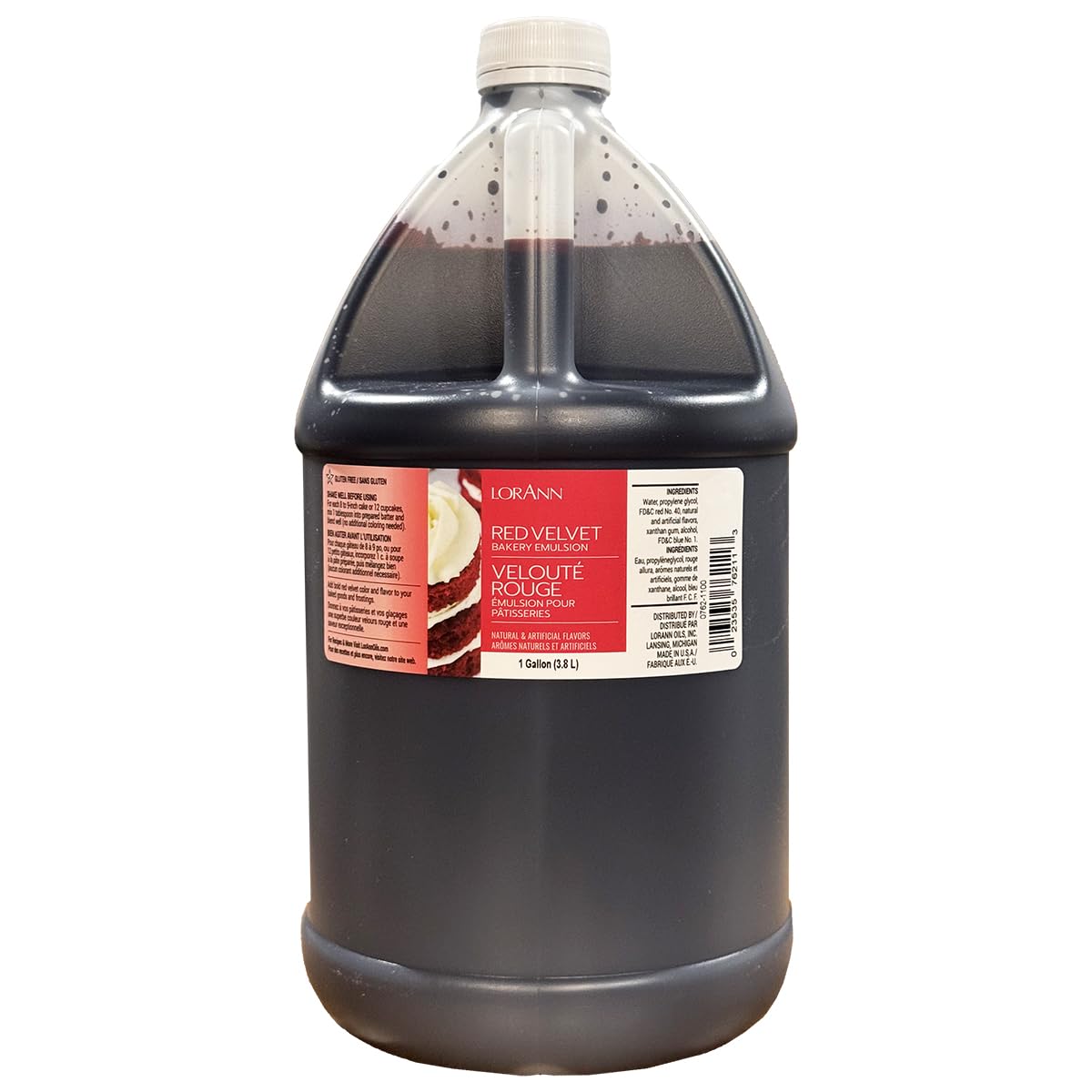 LorAnn Oils Peppermint Bakery Emulsion: True Essence, Ideal for Boosting Fruit Tones in Cakes, Cookies & Desserts, Gluten-Free, Keto-Friendly, Extract Substitute Essential for Your Kitchen, 16 Oz