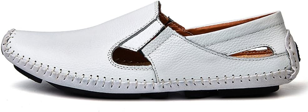 Men's Driving Shoes Leather Slipper Casual Slip on Loafers | Top Grain Leather Upper, Moccasin Toe, Slip-on, Traction Rubber Outsole, Mens Dress Shoes, Mens Casual Loafers