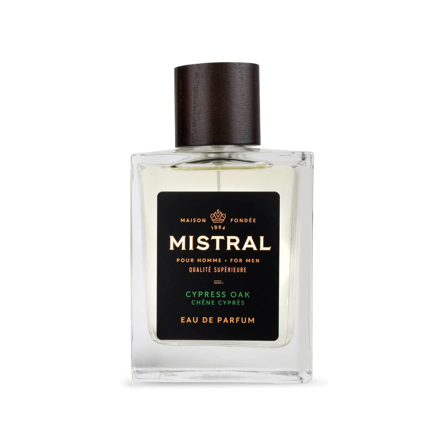 Mistral Bourbon Vanilla Eau de Parfum for Men, Men's Cologne, 3.4 Oz | Warm & Sweet Masculine Scent with Vanilla, Patchouli & Sandalwood, Cruelty-Free, Long-Lasting Perfume, Made in France