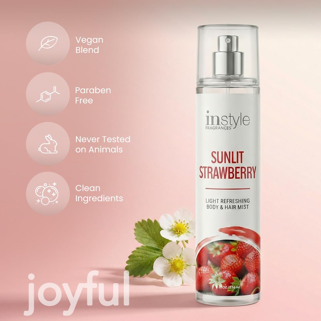 Instyle Fragrances Light Refreshing Body & Hair Mist, Tahitian Vanilla