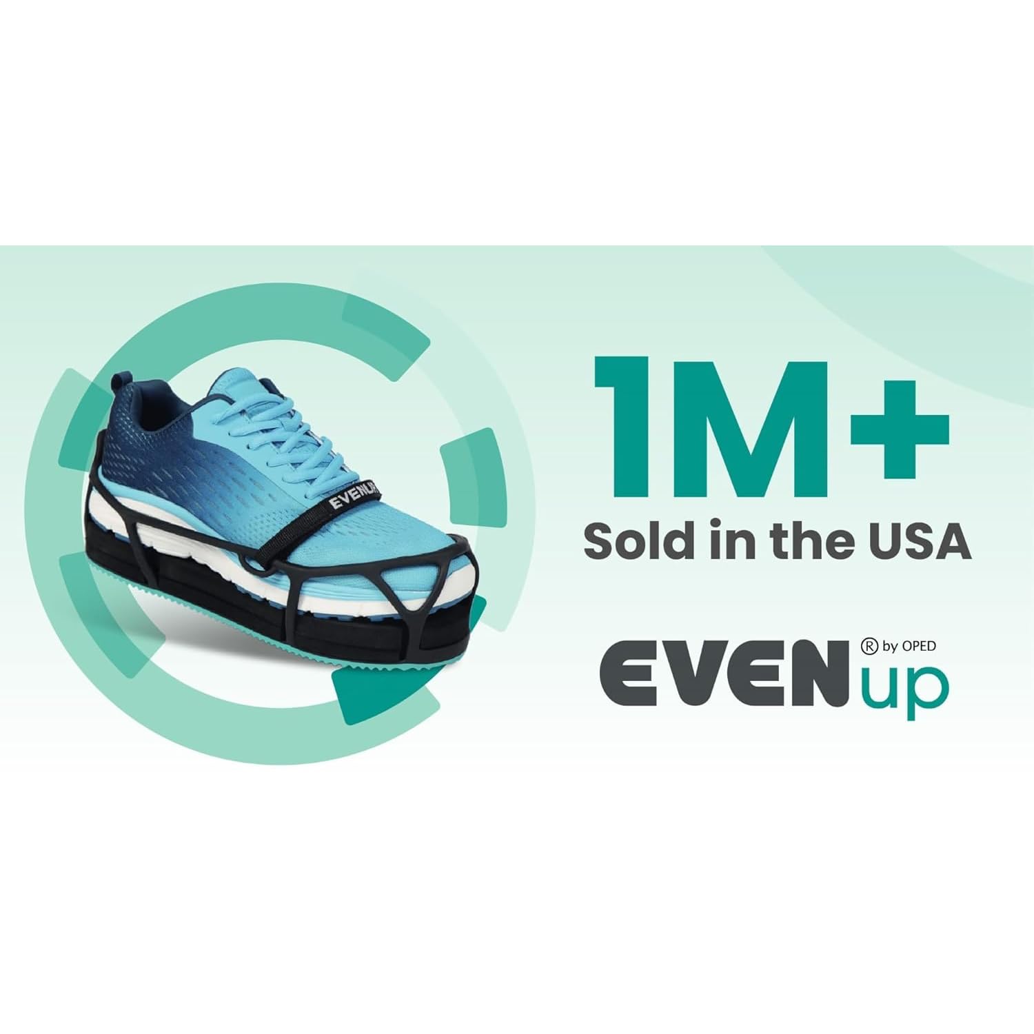 EVENup - Shoe Lift for Walking Boot I Kids' Size X-Small I Shoe Balancer for Use with Fracture Boots or Leg Length Discrepancy I 3 Adjustable