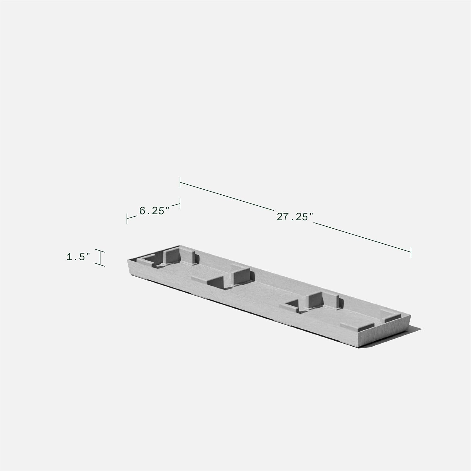 Veradek Pure Series Midori Planter - Wide Outdoor Planter | Made From Durable Plastic With Pre-Drilled Drainage Holes. Modern Porch/Patio Décor for Plants, Flowers and Herbs