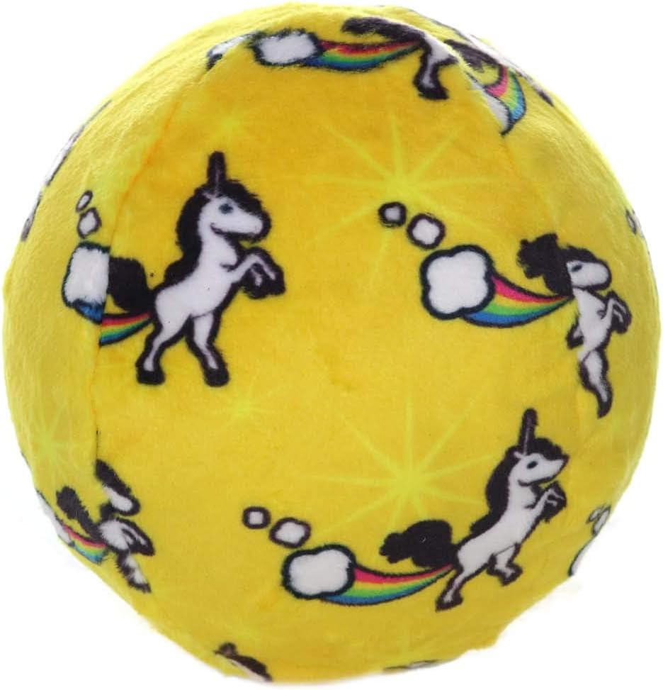 MIGHTY Tuffy 2 Pack Medium Ball Dog Toy: Ultra Durable Plush Toy with Multiple Layers & Reinforced Seams, Washable and Floats, Vinyl Ball & Fleece