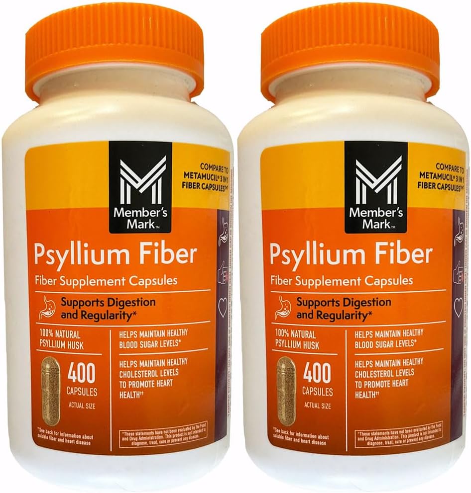 Member's Mark Fiber Capsules 2Pack (400 Count) Liquids, Toothpaste, etc. for at Least