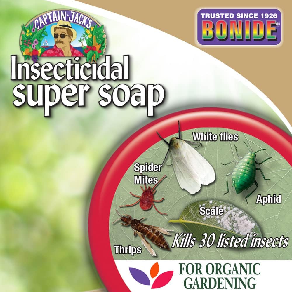 Bonide Captain Jack's Insecticidal Super Soap, 32 oz Ready-to-Use Spray For Organic Gardening and Outdoor Plants | Ready-to-Use Spray