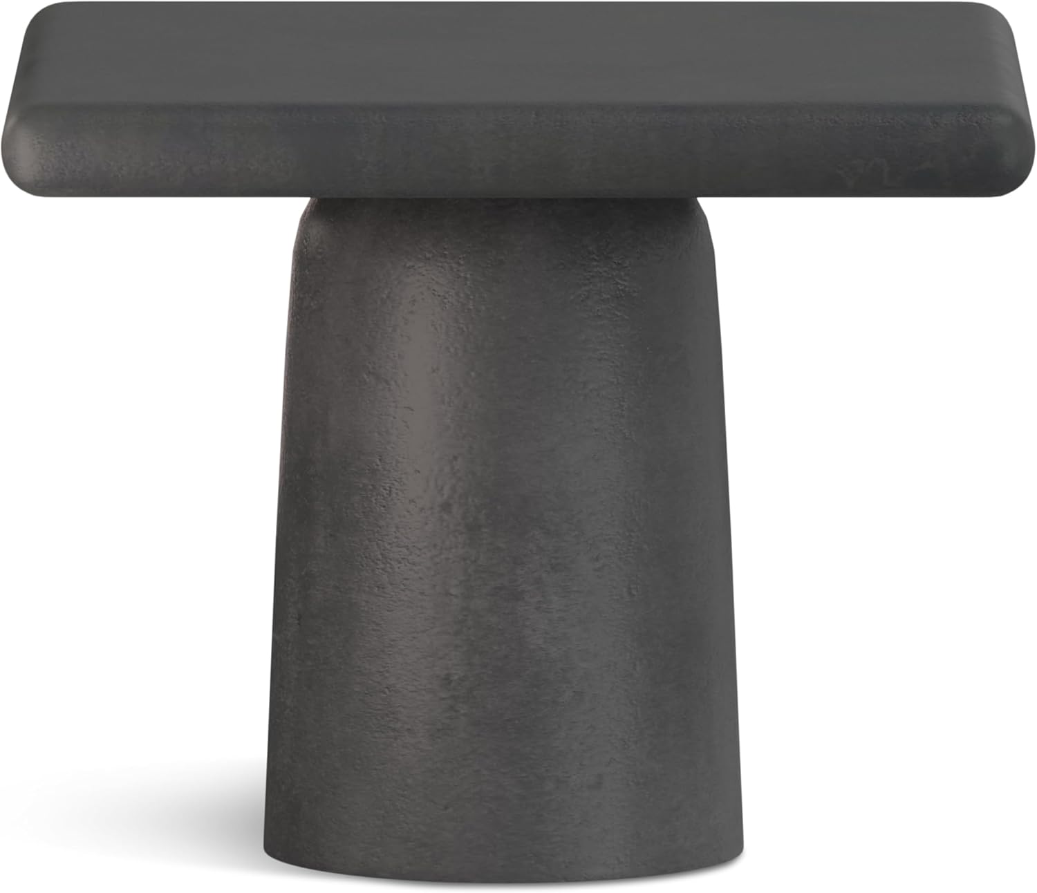 SIMPLIHOME Whitney 17" Wide Storage Metal Table in Antique Silver
