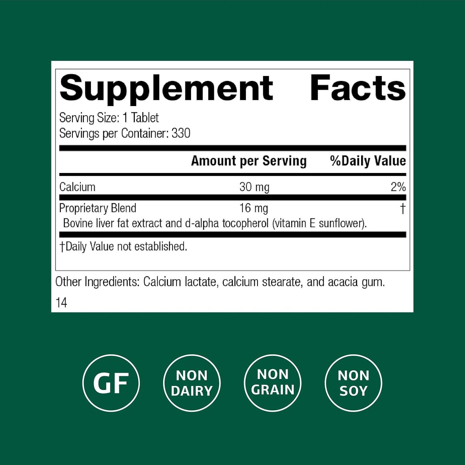 Standard Process Antronex - Liver Health Supplement - Gluten-Free, Non-Dairy & Non-Soy - 180 Tablets (180 Servings)