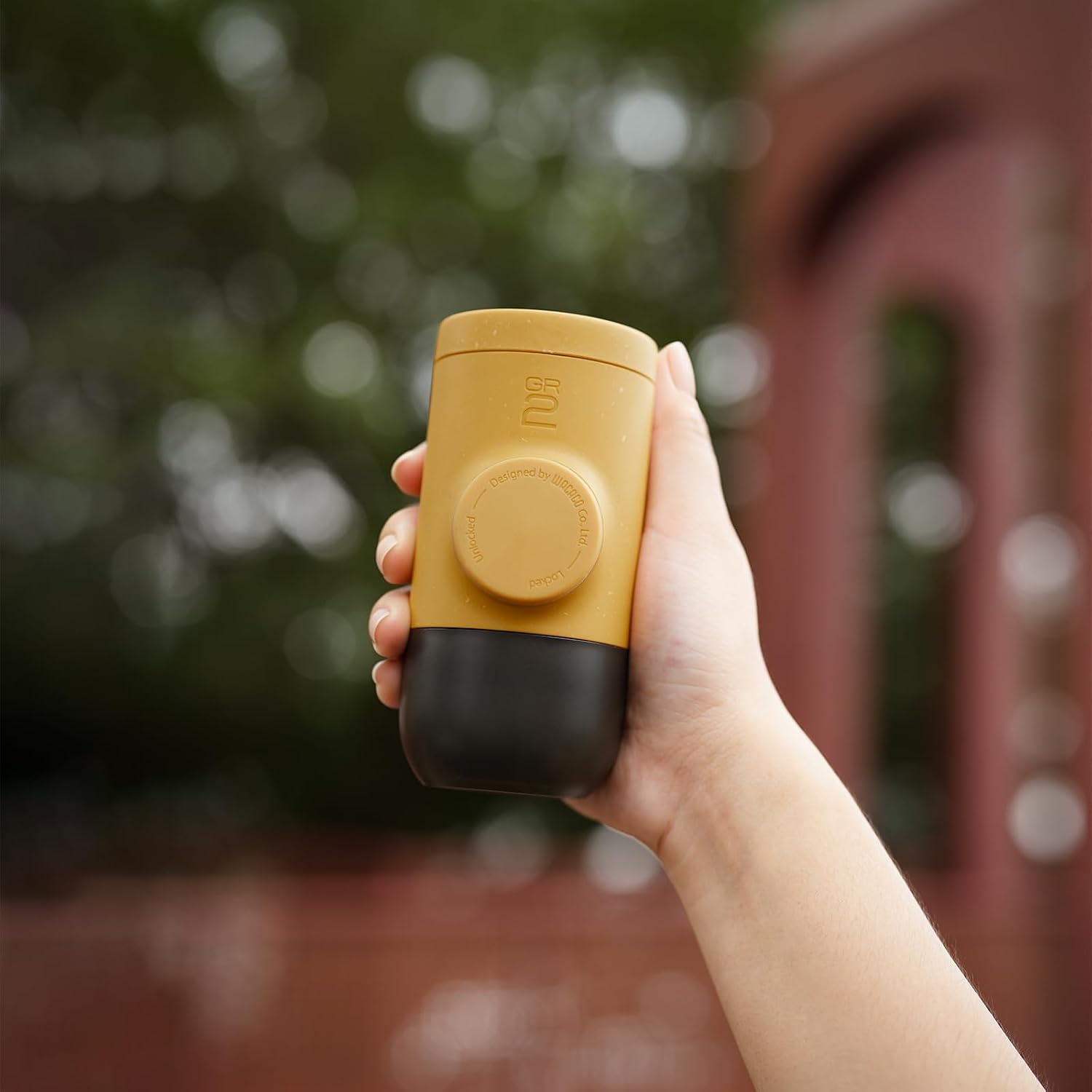 Wacaco Minipresso GR, Portable Espresso Machine, Compatible Ground Coffee, Hand Coffee Maker, Travel Gadgets, Manually Operated, Perfect for Camping, Hiking