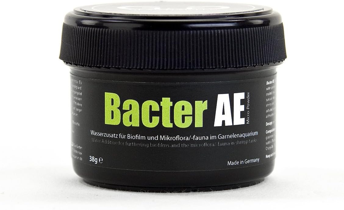 GlasGarten Bacter AE Shrimp (35g) | Nutrients for Live Freshwater Shrimp Food/Aquarium Water (Neocaridina, Amano, Red Cherry, Rili)