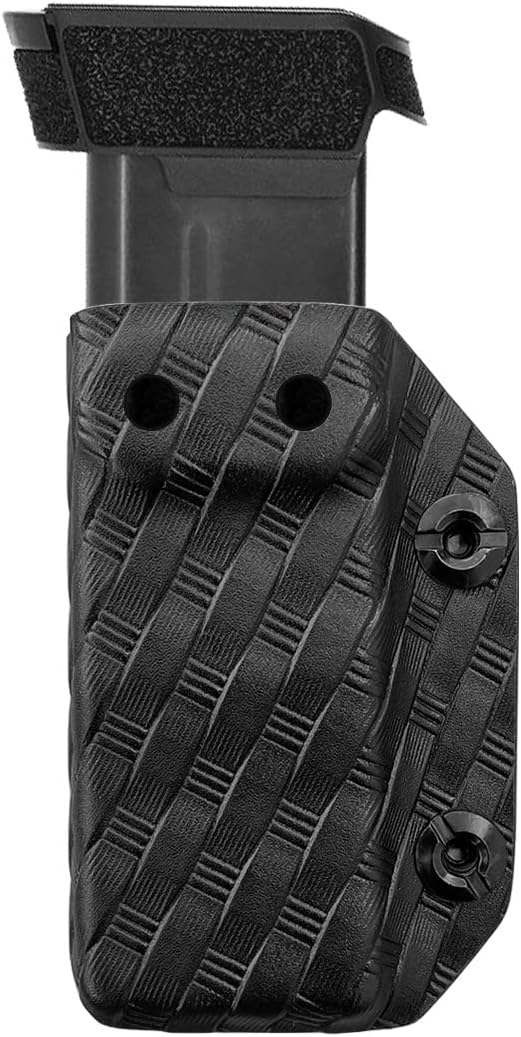POLE.CRAFT IWB/OWB Magazine Holster Kydex - Mag Carrier Fits: 9mm .40 Double Stack / 9mm .40 Single Stack - P365 1911 Glock 19 19X 17 26 27 28 43 22