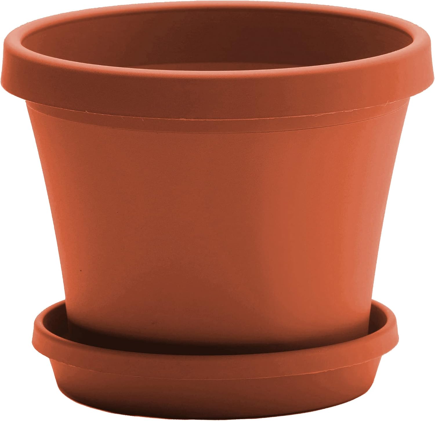 Bloem Terra Pot Planter: 20" - Terra Cotta - Durable Resin Pot, for Indoor and Outdoor Use, Gardening, 13.5 Gallon Capacity, Saucer Sold Separately