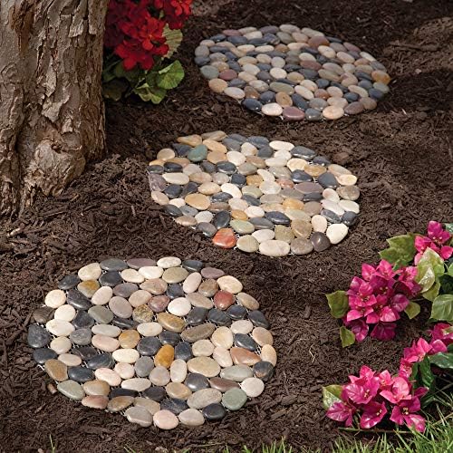 Bits and Pieces - Stepping Stones - 12" Square Marble - Set of Three (3)