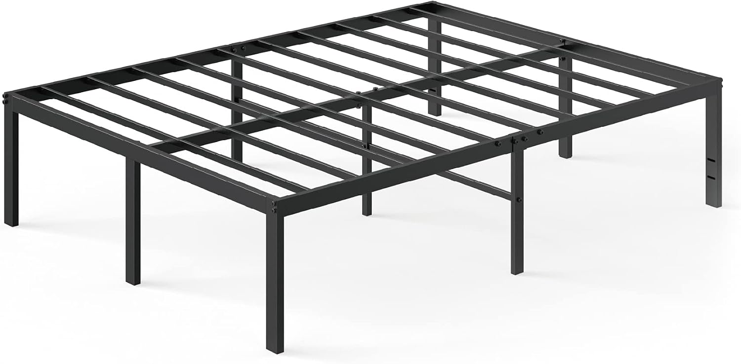 ZINUS Van 16 Inch Metal Platform Bed Frame / Steel Slat Support / No Box Spring Needed / Easy Assembly, Full