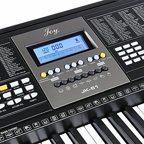61-Key Electronic Keyboard Pack with Headphones,Microphone,Stand,Stool,and Power Supply-The electronic keyboards (Pack of 1)