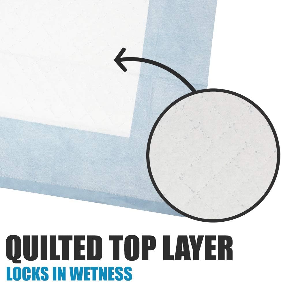 BV Puppy Pads Leak-Proof 100 Count 22"x 22" - Absorbent Pee Pads for Dogs with 6-Layer Design, Rapid Dry Sheet & Built-in Attractant - Dog Pad with Odor Control, Perfect for Puppies & Senior Dogs