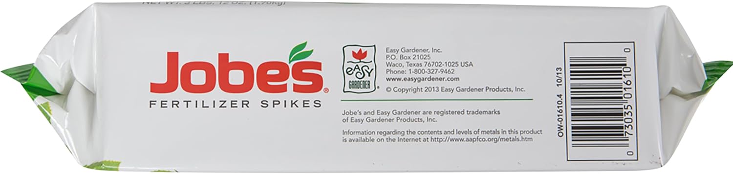 Jobe’s Slow Release Tree and Shrub Fertilizer Spikes, Easy Plant Care for Oak, Maple, Dogwood, Boxwood, and Many More Acid Loving Trees and Shrubs, 9 Count